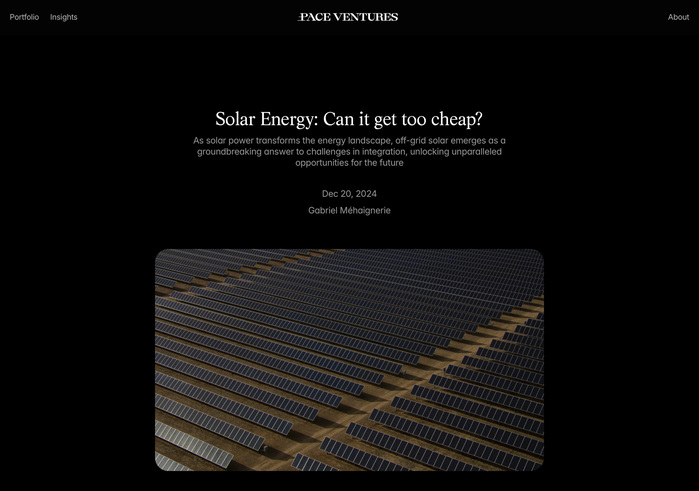 Pace Ventures website 3