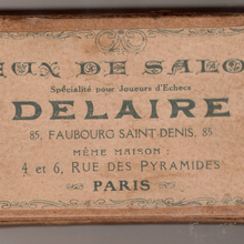 Jeux de Salon ‘Delaire’ chess set label