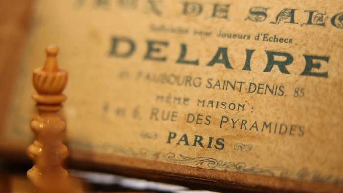 Jeux de Salon ‘Delaire’ chess set label 2
