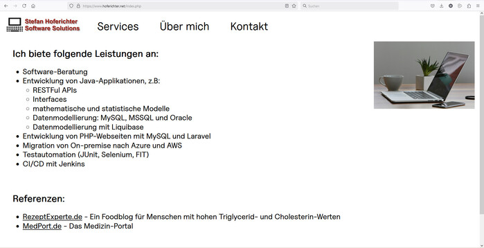 Stefan Hoferichter Software Solutions website