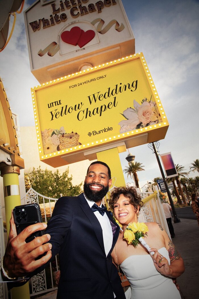 Bumble Little Yellow Wedding Chapel 1