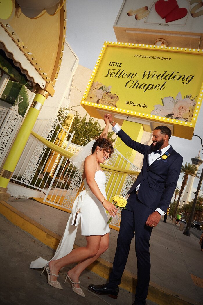Bumble Little Yellow Wedding Chapel 5