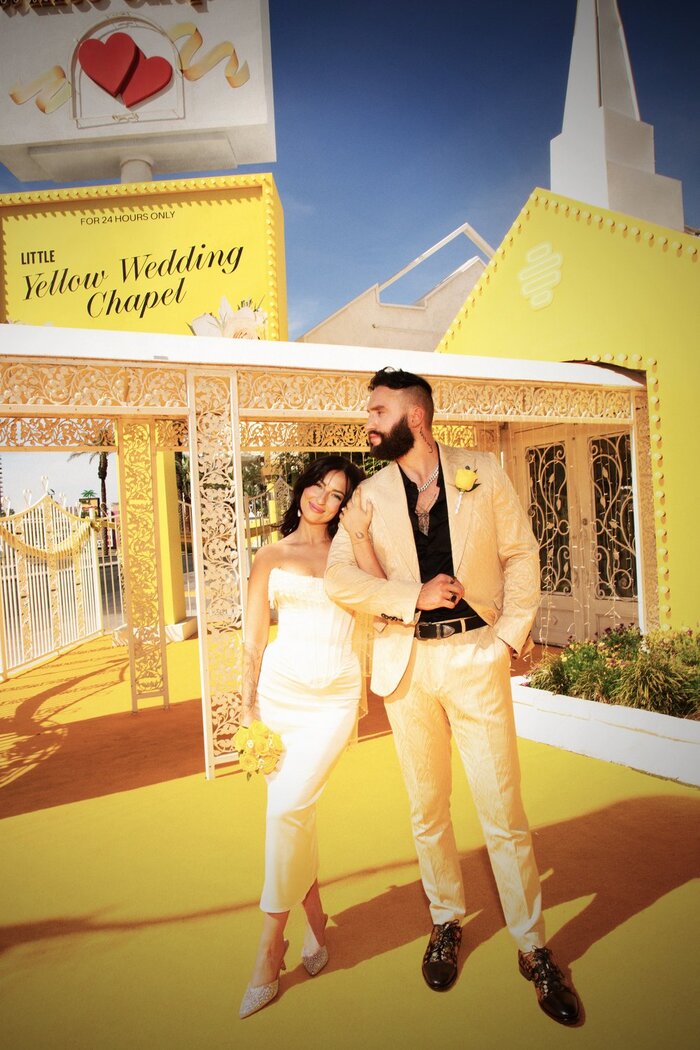 Bumble Little Yellow Wedding Chapel 7