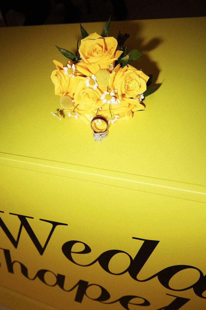 Bumble Little Yellow Wedding Chapel 9