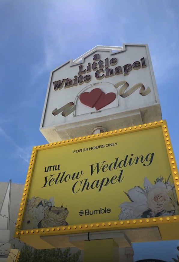 Bumble Little Yellow Wedding Chapel 13