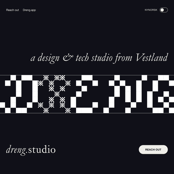 Dreng Studio website 1
