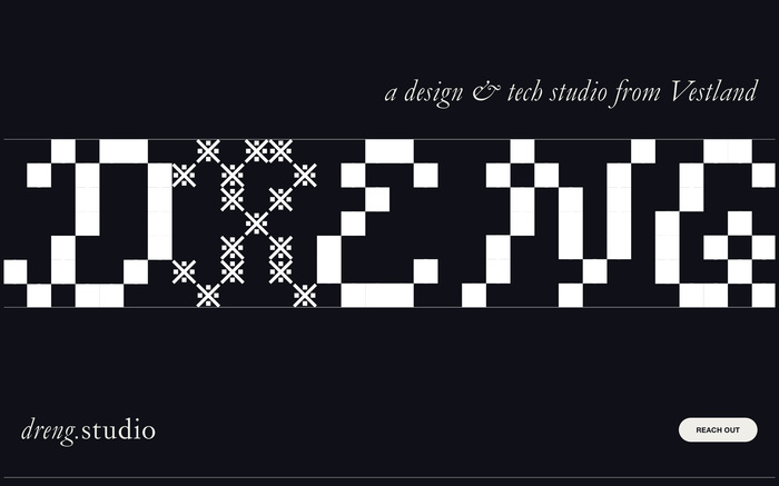 Dreng Studio website 3