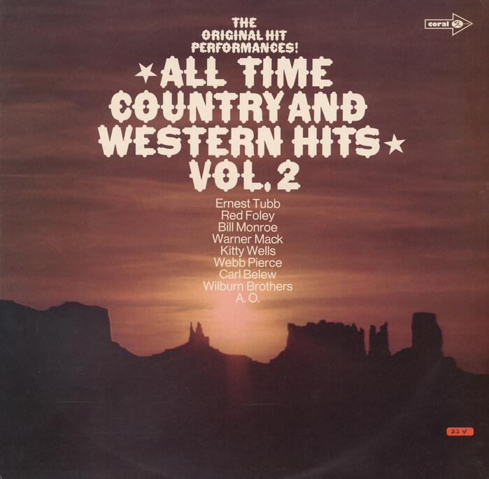 All Time Country and Western Hits Vol. 2 album art 1