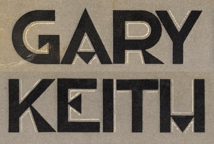 This composite detail shows several letterforms with triangular elements, including for crossbars in A and H, a typical element of Art Deco lettering. The wedge shapes are probably also what inspired Aztec’s name – despite the fact that the design originated in 1930s France, and has nothing to do with Mesoamerican art or architecture, apart from some coincidental and superficial formal parallels.

&nbsp;

The hairline that’s part of Bardi’s original design was here rendered in white, causing it to disappear when viewed from a distance.