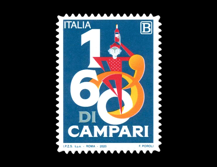 160th anniversary stamp designed by Francesco Poroli