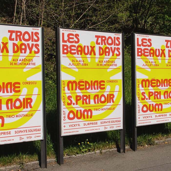 Les Trois Beaux Days 2024 posters 2