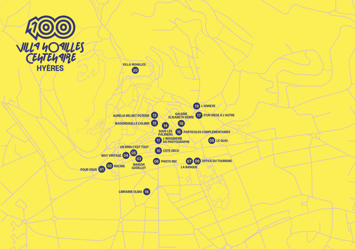 Map for the events in Hyères