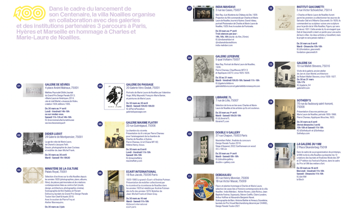 Program for the events in Paris