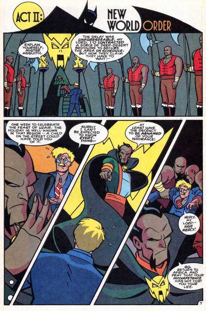 Page 7, showing titles in Dutch Courage Lite and hand-lettered dialogue.