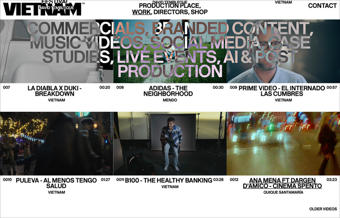 Vietnam Estudio portfolio website 8