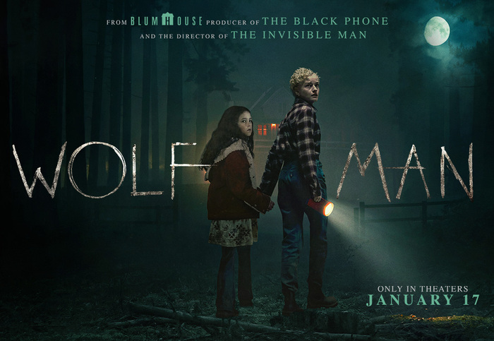 On this teaser poster in landscape format, the smaller text is set in .