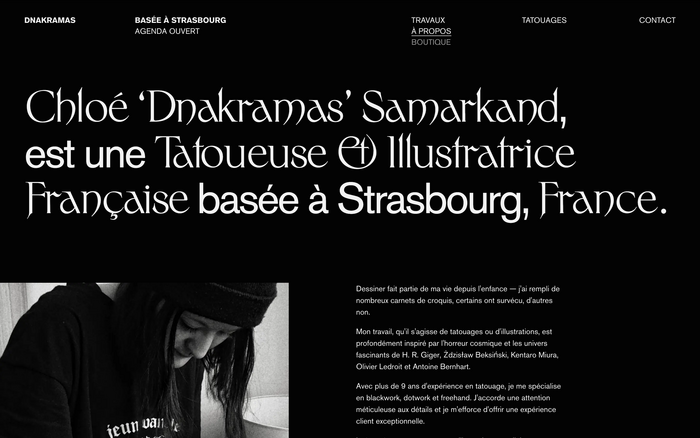 Dnakramas portfolio website 7