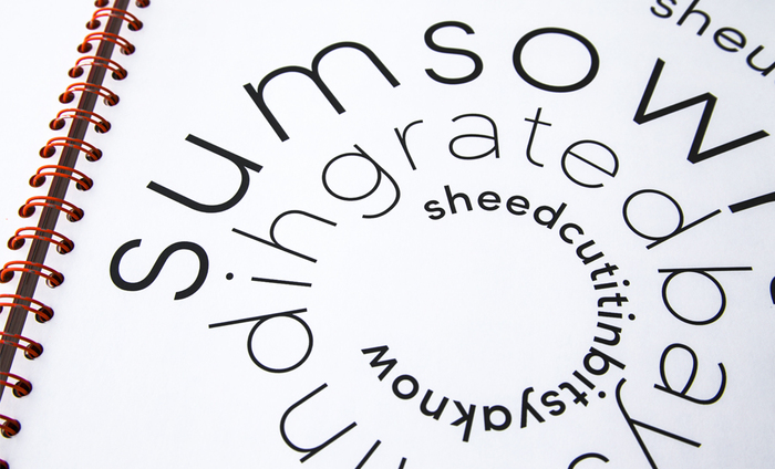 Different weights of Sofia Pro were used in some poems for emphasis.