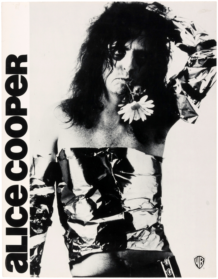 Alice Cooper’s first album on Warner Bros. Records dates from 1971. The poster is tied to his 1973 album Billion Dollar Babies by some sources.