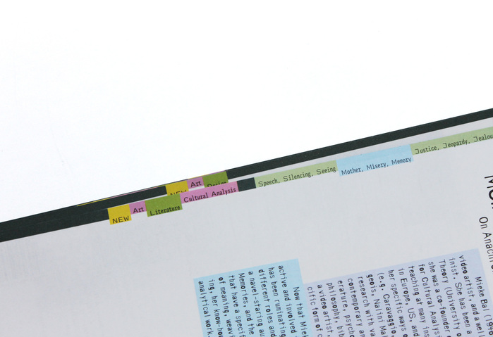 Inner pages, close-up of keywords