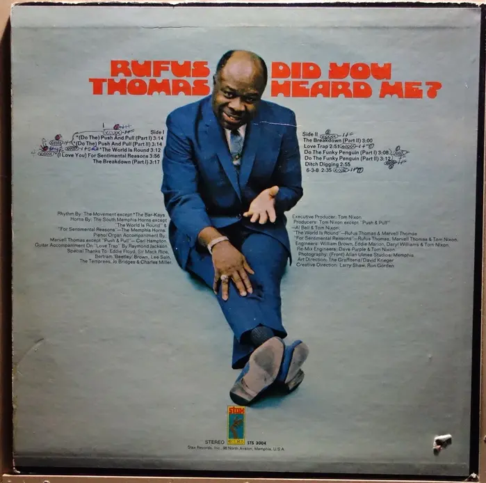Track names and credits on the back are set in two weights of .