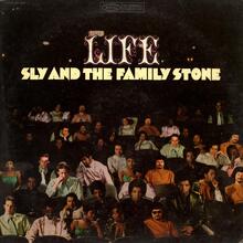 Sly and the Family Stone – <cite>Life</cite> album art and magazine ad
