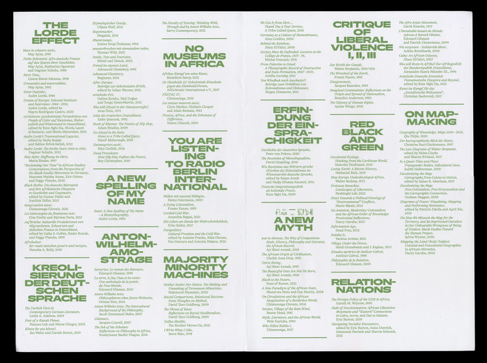 Karten zur Kreolisierung der Welt and The Marvelous Arithmetics of Proximity oder Decolonial Reading Notes (Out of Berlin) 4