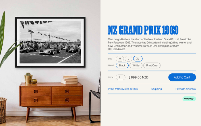 Product page. See ystrdy.nz for image attributions.