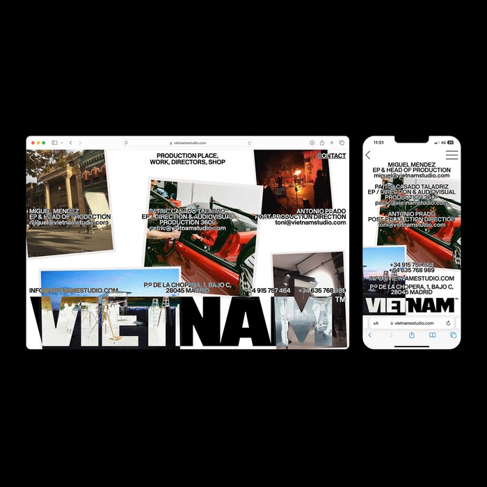 Vietnam Estudio portfolio website 1