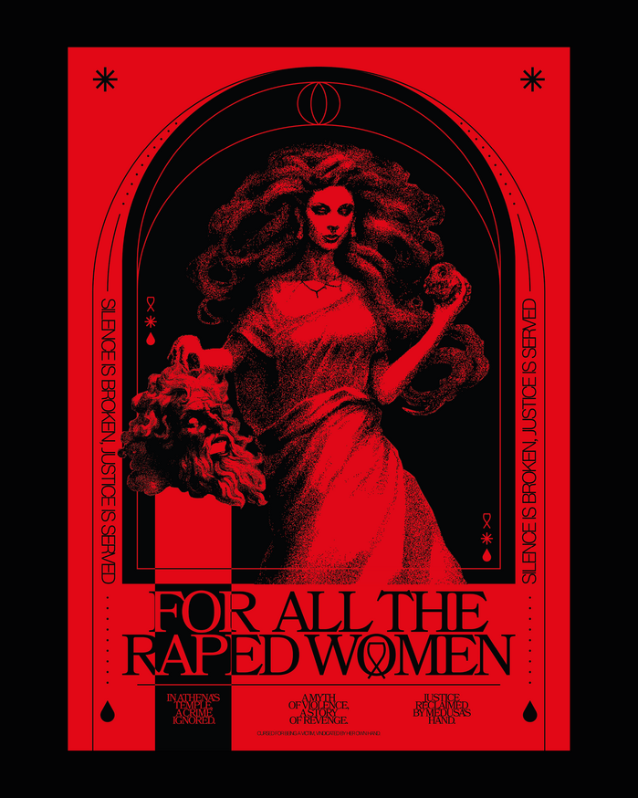 “FOR ALL THE RAPED WOMEN” poster 1