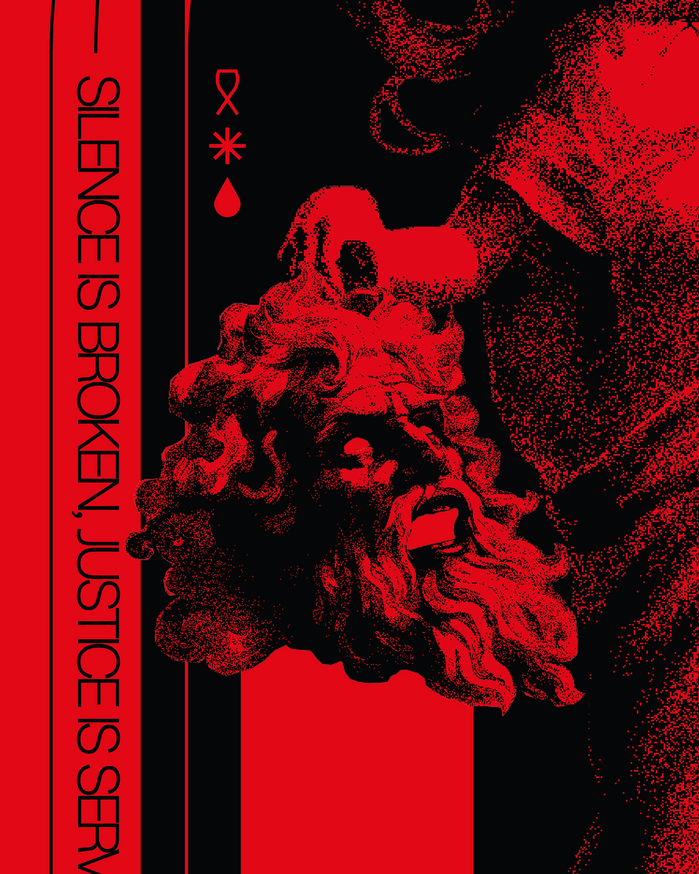 “FOR ALL THE RAPED WOMEN” poster 2