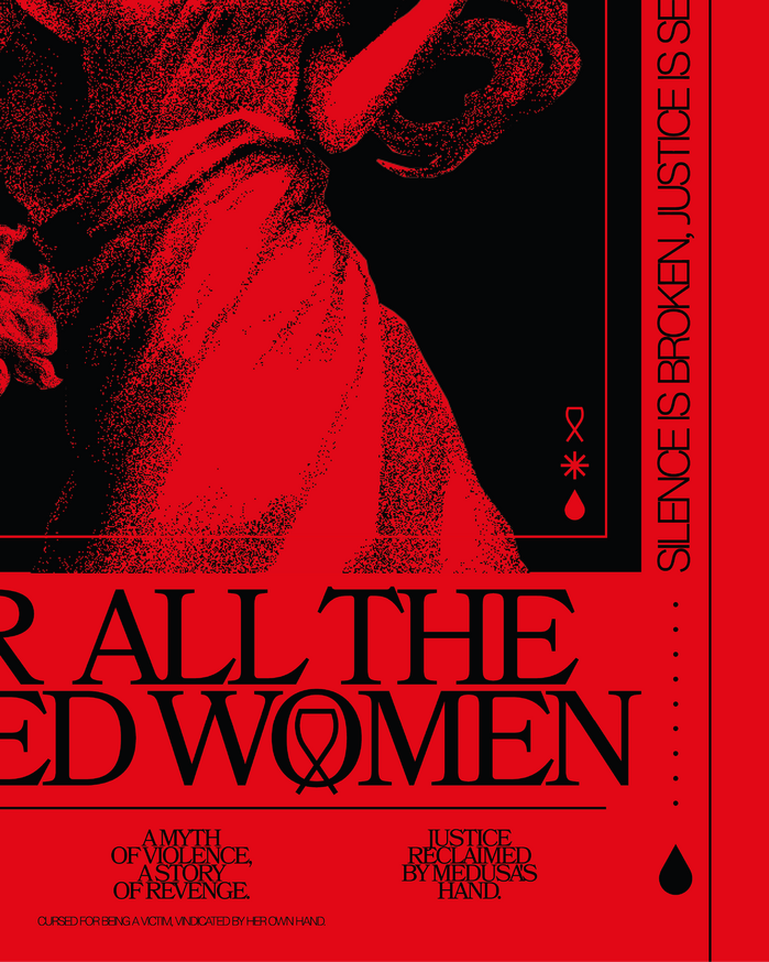 “FOR ALL THE RAPED WOMEN” poster 3