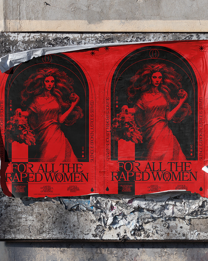 “FOR ALL THE RAPED WOMEN” poster 6