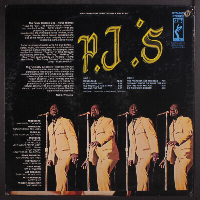 Rufus Thomas – Rufus Thomas Live: Doing the Push &amp; Pull at P.J.’s album art 2