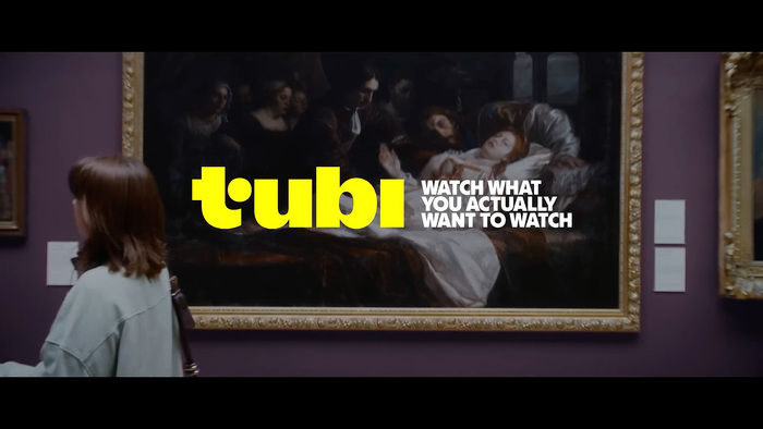 A still from a Tubi UK commercial.