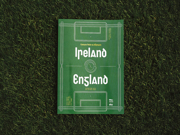 Ireland vs. England football programme cover 3