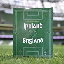 Ireland vs. England football programme cover