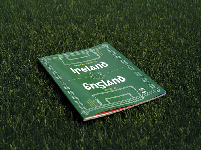 Ireland vs. England football programme cover 4