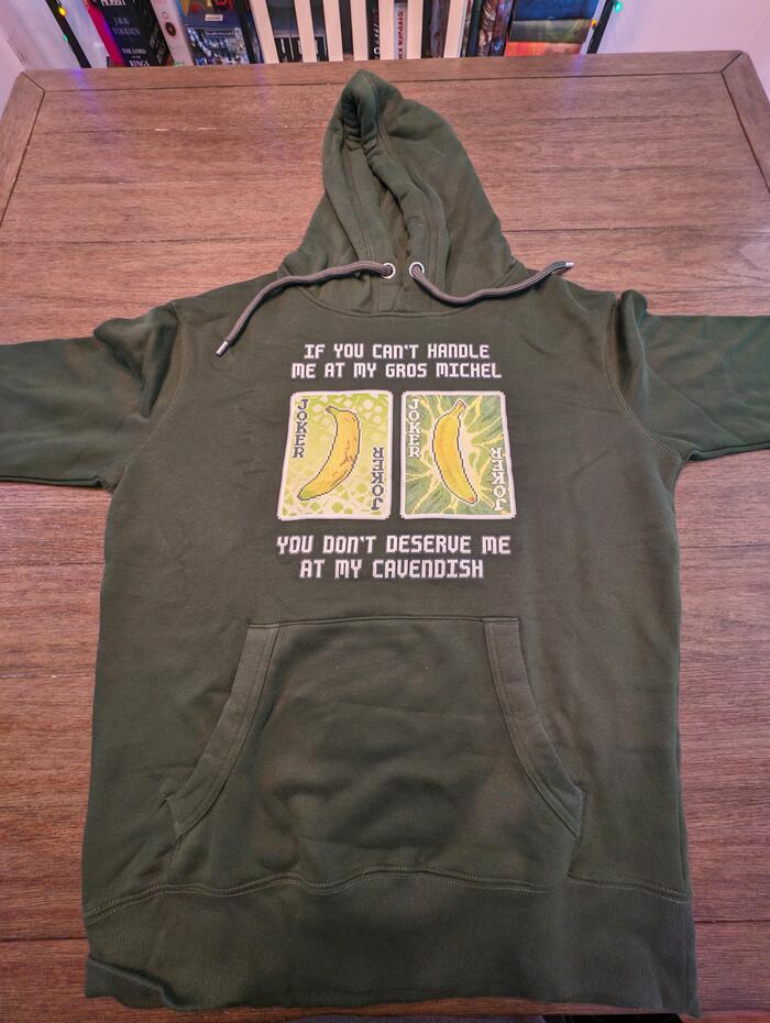 m6x11 on a Balatro hoodie