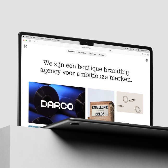 Hunt identity and website 1