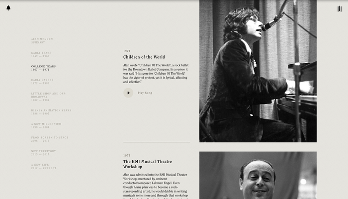 Alan Menken’s website 4