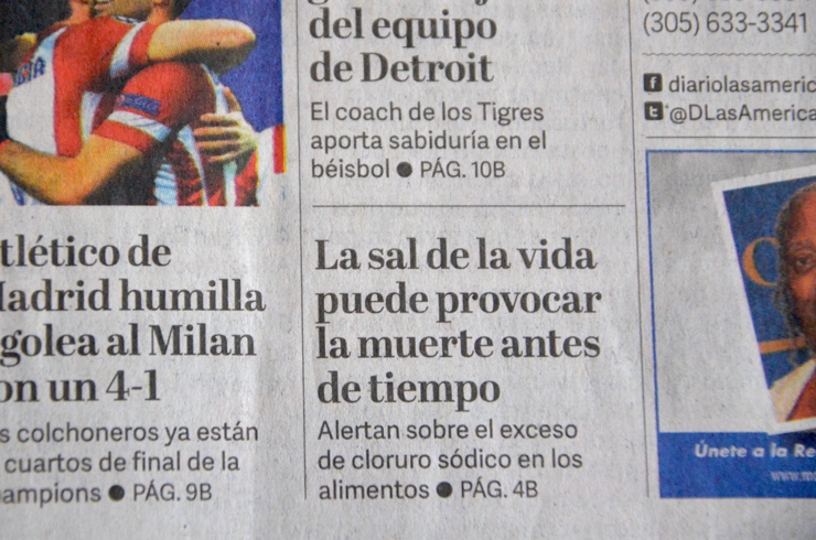 Diario Las Américas - Fonts In Use
