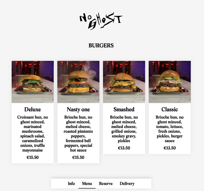 No Ghost website 3