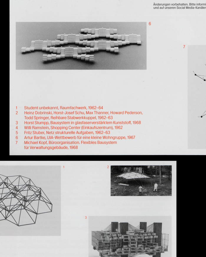 Programmierte Hoffnung. Architekturexperimente an der HfG Ulm folder and invitation 5