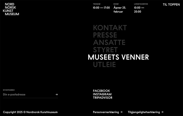Nord Norsk Kunstmuseum logo and website 10
