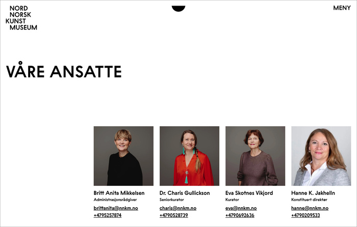 Nord Norsk Kunstmuseum logo and website 8