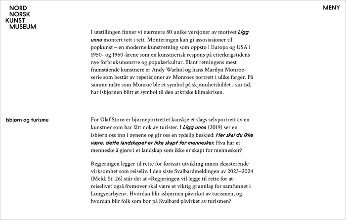 Nord Norsk Kunstmuseum logo and website 3