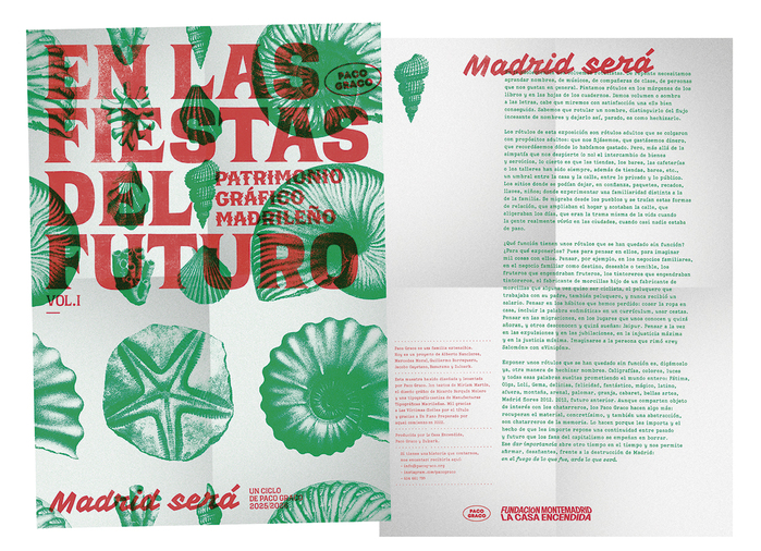 “Madrid será” uses . Text is set in  and  .