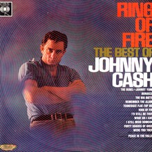 <cite>Ring of Fire. The Best of Johnny Cash</cite> album art