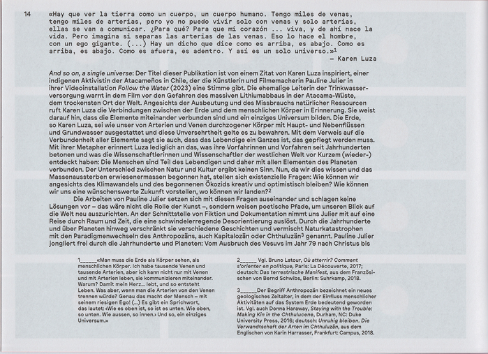 Pauline Julier – And so on, a single universe 10